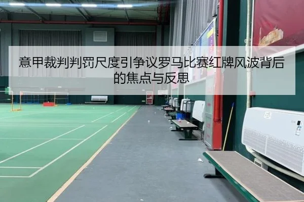 意甲裁判判罚尺度引争议罗马比赛红牌风波背后的焦点与反思